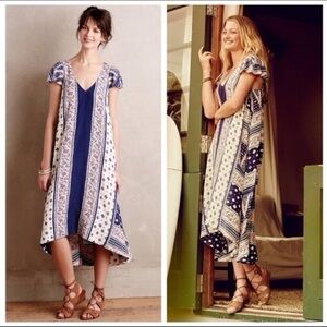 Anthropologie Maeve Summertide Swing  2000s Hi/Lo Dress - M